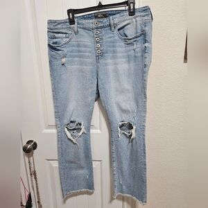 Torrid High Waist Distressed Jeans